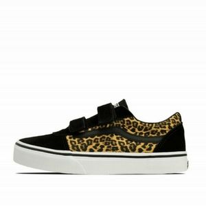 VANS WARD V Cheetah Preschool/little kids Sneakers (Black/ Brown)